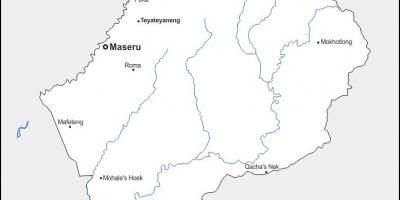 地図maputsoeレソト