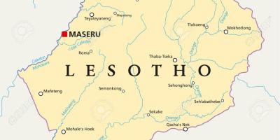 地図maseruレソト